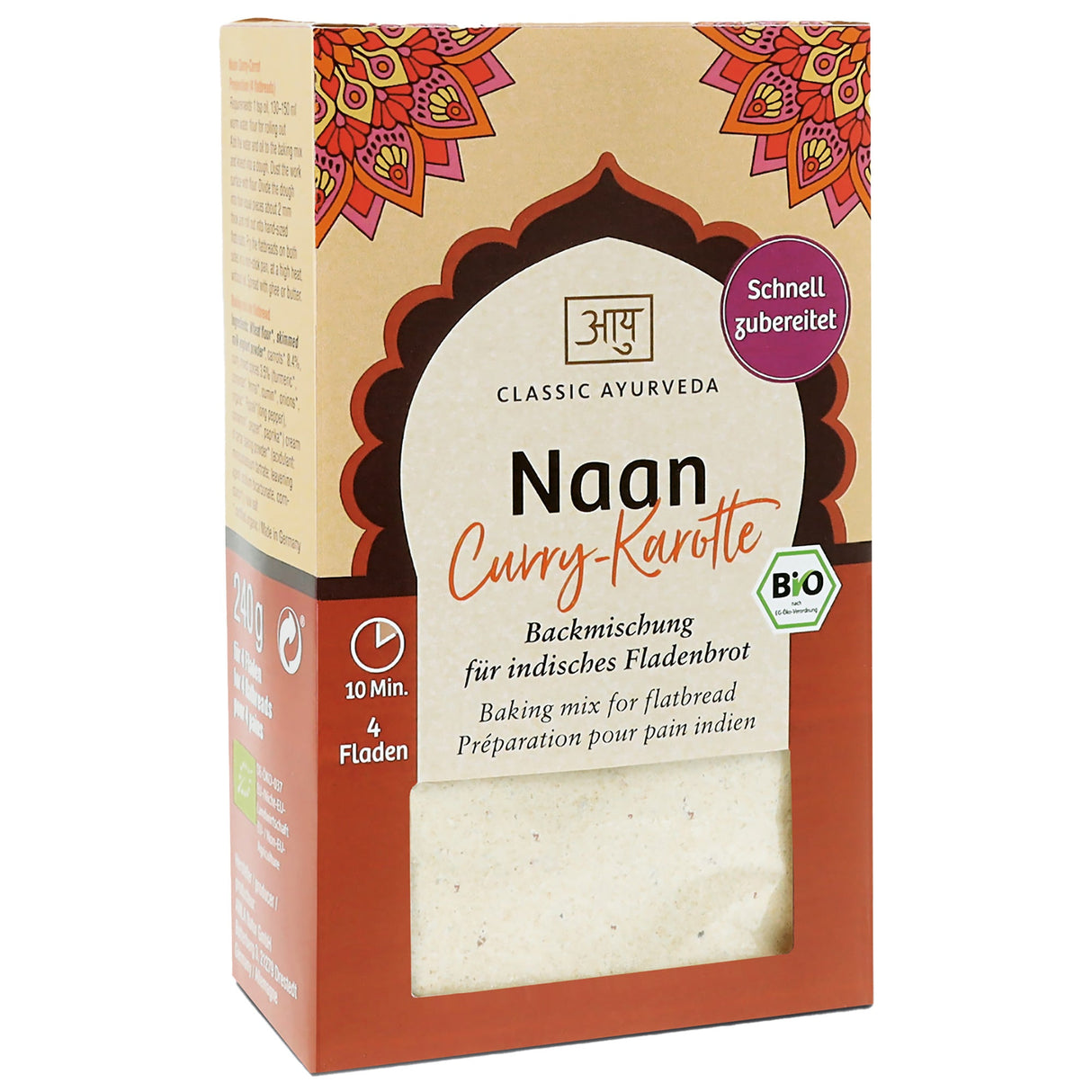 Bio Naan Curry-Karotte, 240 g