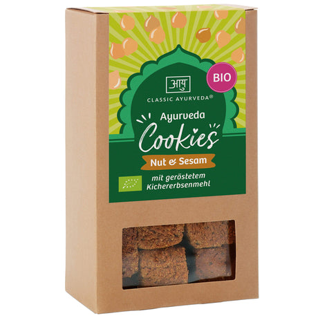 Bio Ayurveda Cookies Nuss & Sesam, 150 g - YOGISHOP