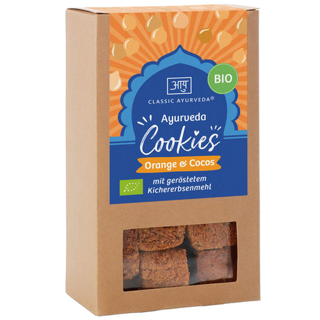 Bio Ayurveda Cookies Orange & Cocos, 150 g - YOGISHOP