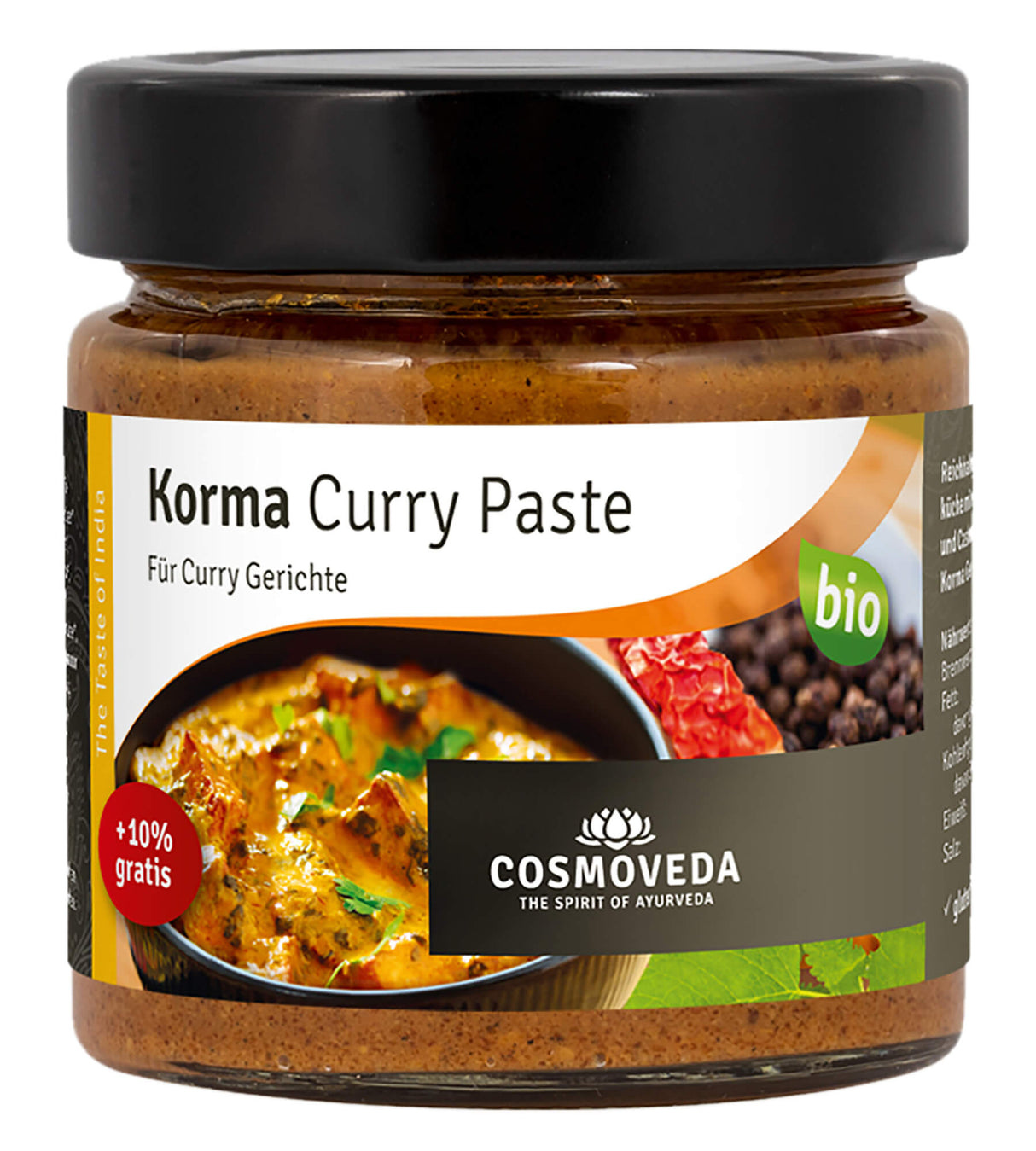 Bio Korma Curry Paste, 175 g - YOGISHOP