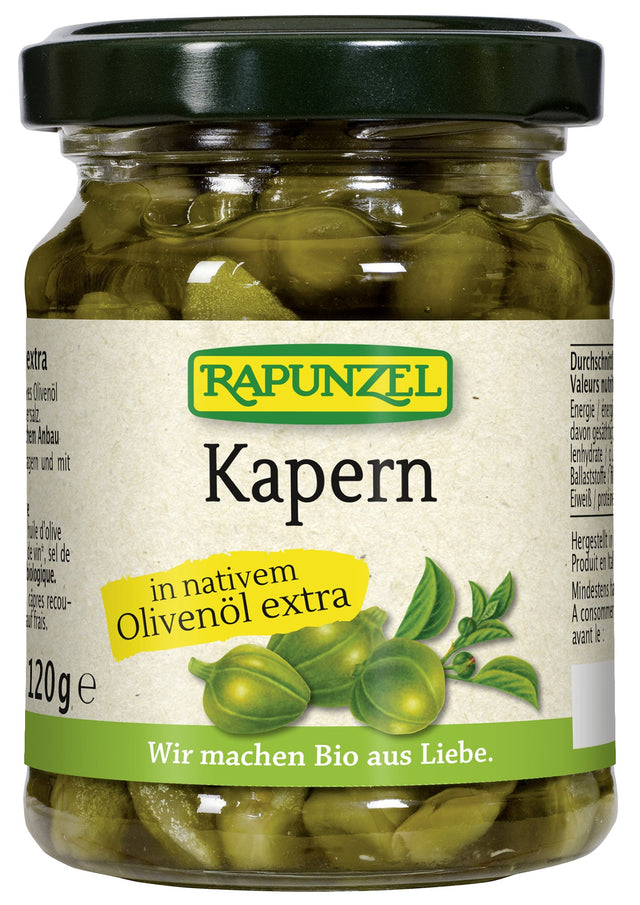 Bio Kapern in Olivenöl, 120 g