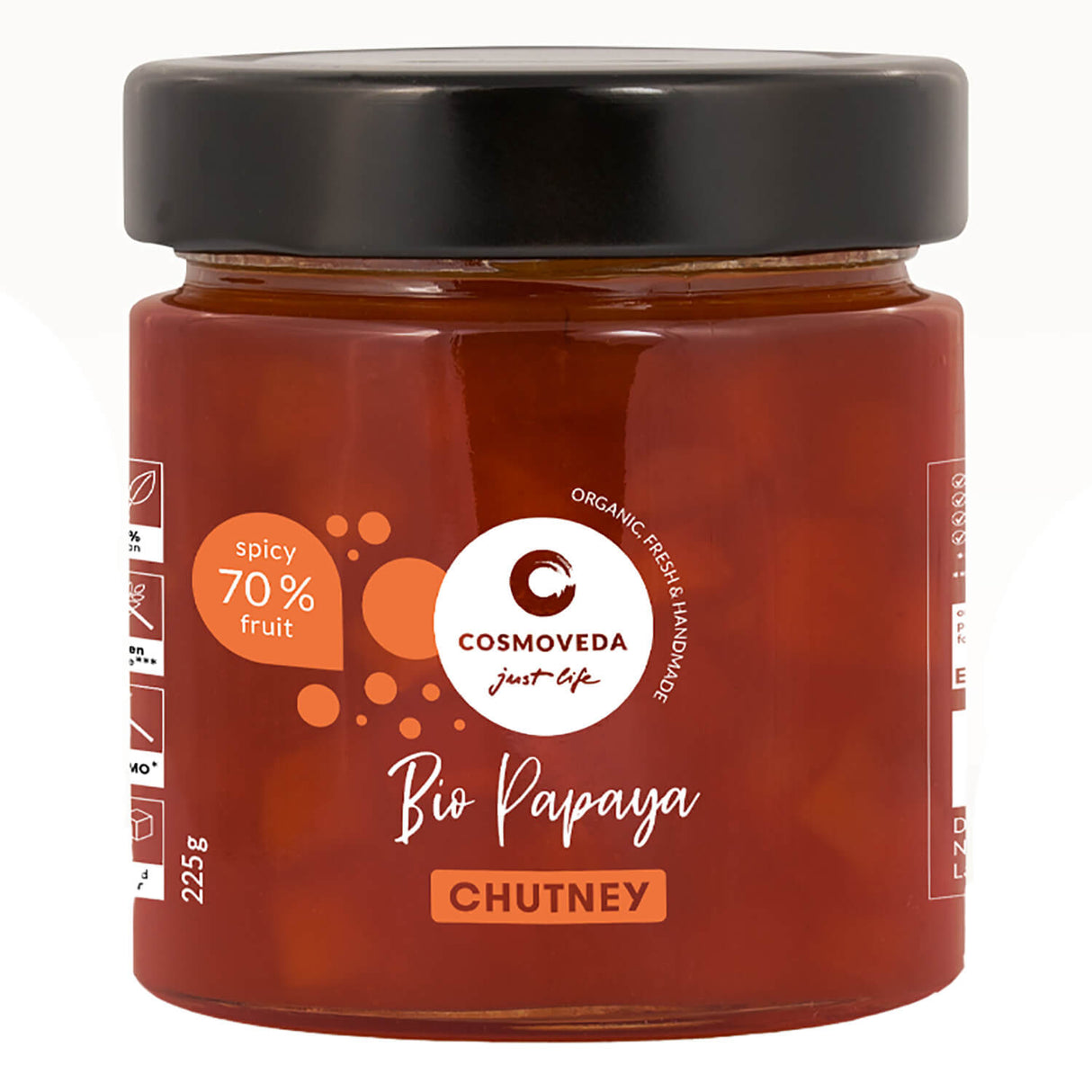 Bio Papaya Chutney, 225 g - YOGISHOP