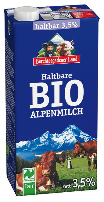 Haltbare Bio-Alpenmilch 3,5%, 1 l