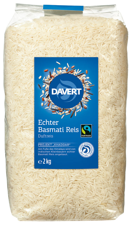 Bio Basmati Reis weiß, 2kg - All-Bio Naturkost