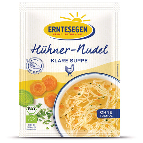 Bio Hühner-Nudel Klare Suppe, 37 g - YOGISHOP