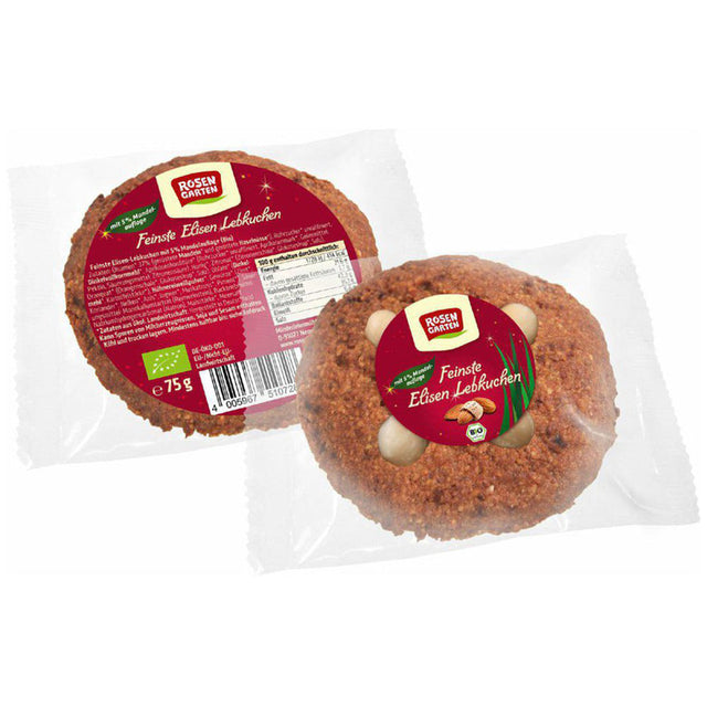 Bio Mandel-Elisen-Lebkuchen, 75 g - YOGISHOP