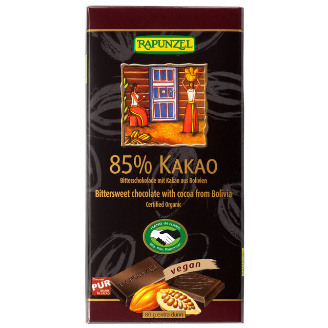 Bio Bitterschokolade 85% Kakao, 80 g