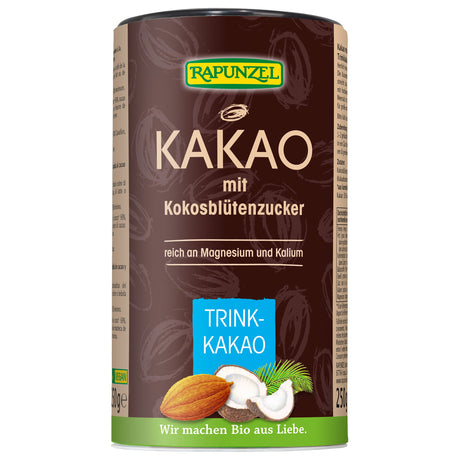 Bio Kakao mit Kokosblütenzucker, 250 g - All-Bio Naturkost