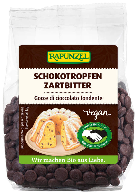 Bio Schokotropfen Zartbitter, 100 g - YOGISHOP