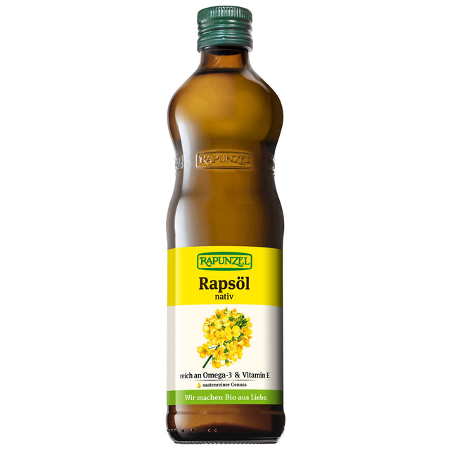 Bio Rapsöl nativ, 0,5 l - YOGISHOP