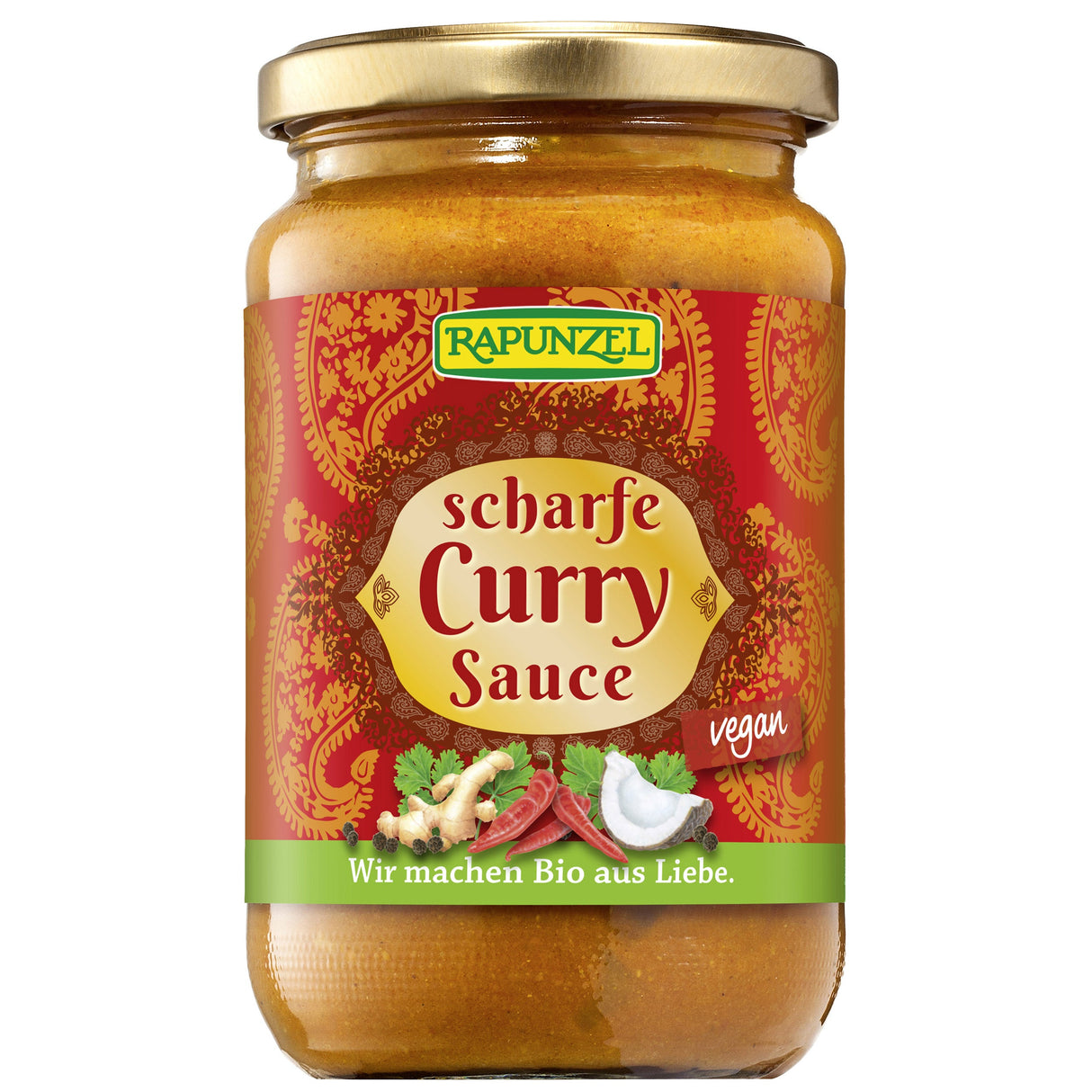 Bio Curry-Sauce scharf, 350 ml - All-Bio Naturkost