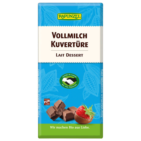 Bio Vollmilch-Kuvertüre, 200 g - All-Bio Naturkost