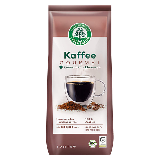 Bio Gourmet Kaffee gemahlen, 500 g - YOGISHOP