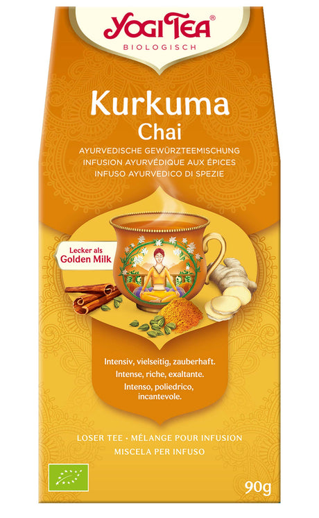 Bio Yogi Tea® Kurkuma Chai lose, 90 g - YOGISHOP