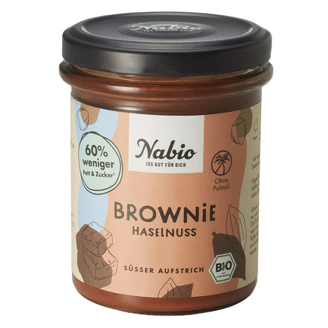 Bio Süßer Aufstrich Brownie Haselnuss, 175 g - YOGISHOP