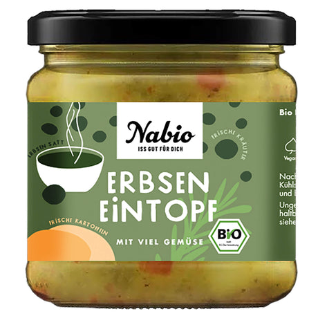 Bio Erbseneintopf im Glas, 365 g - YOGISHOP