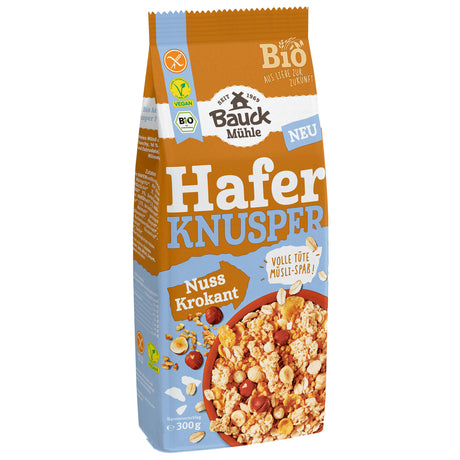 Bio Hafer Knusper Müsli Nuss Krokant glutenfrei, 300 g - All-Bio Naturkost