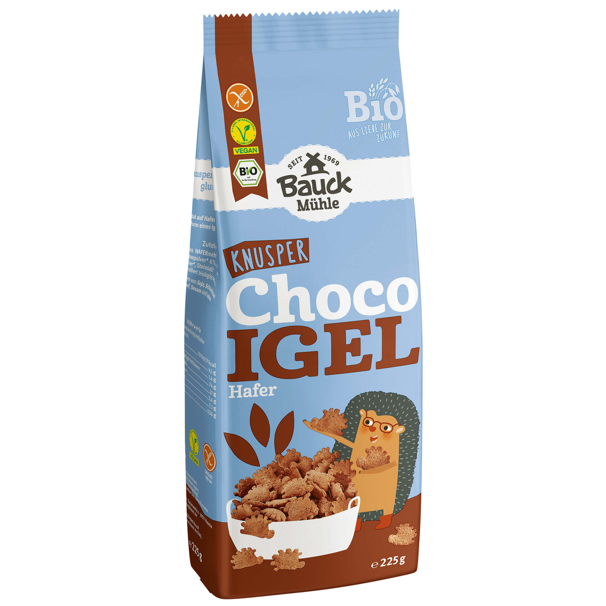 Bio Choco Igel Hafer glutenfrei, 225 g - YOGISHOP