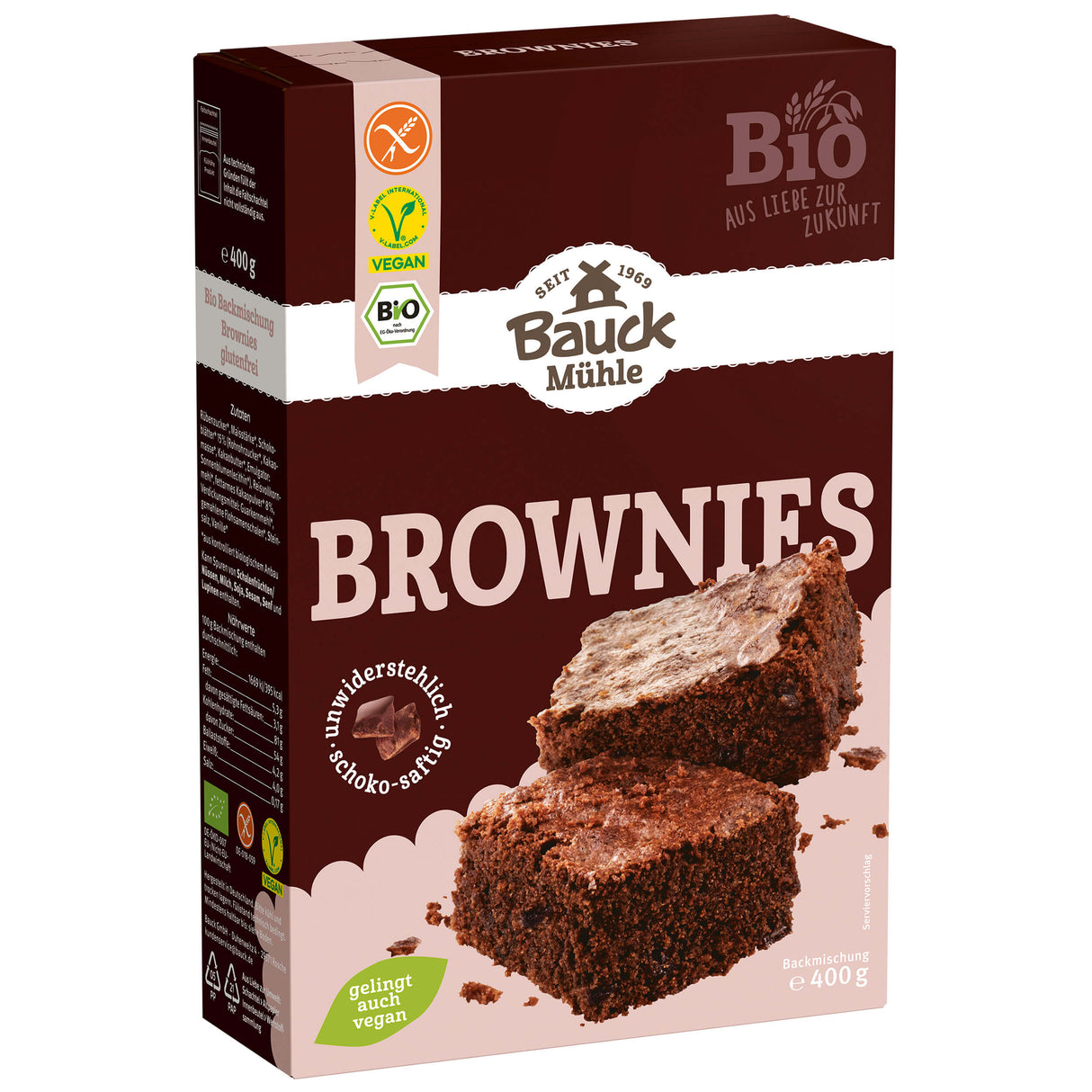 Bio Brownies glutenfrei, 400 g