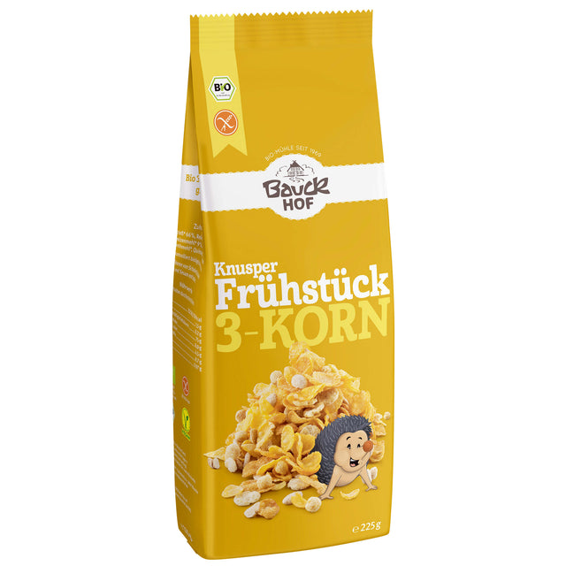 Bio Knusperfrühstück 3-Korn, glutenfrei, 225 g - YOGISHOP