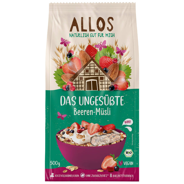 Bio Das ungesüßte Beeren-Müsli, 500 g - YOGISHOP