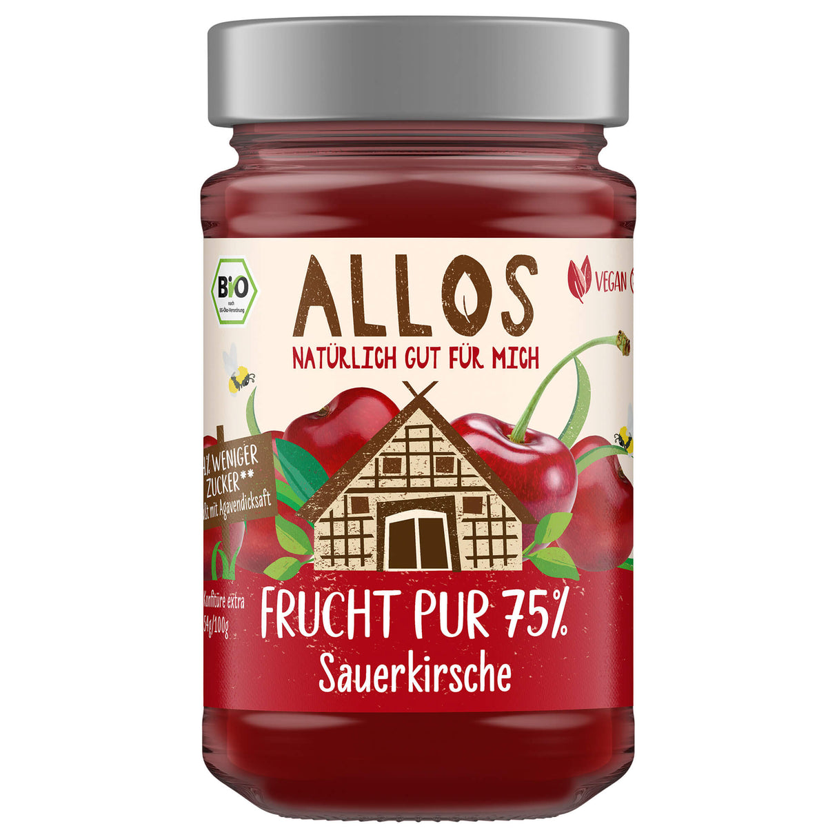 Bio Frucht pur Sauerkirsche, 250 g - YOGISHOP