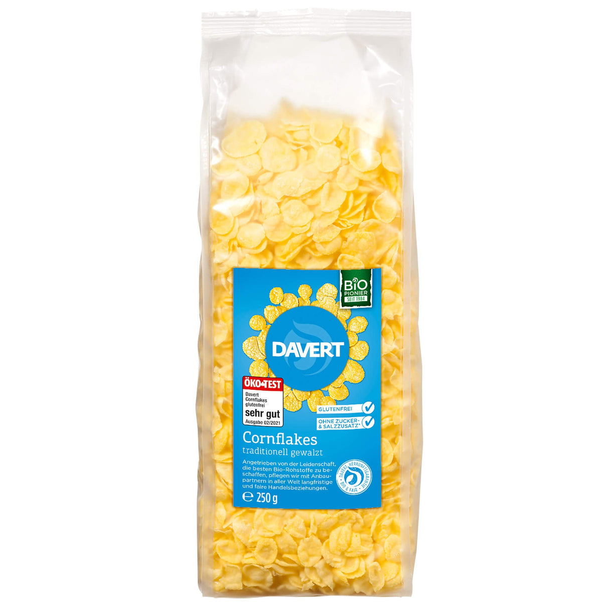 Bio Cornflakes ohne Salz und Zucker, 250 g - YOGISHOP