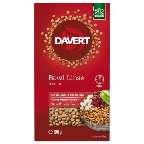 Bio Bowl Linse Instant, 100 g - YOGISHOP