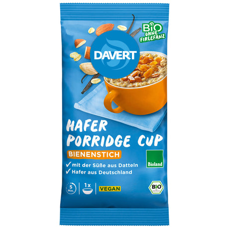 Bio Hafer Porridge Cup Bienenstich, 65 g - All-Bio Naturkost