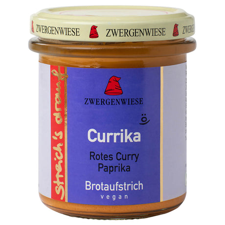 Bio Brotaufstrich Streichs drauf Currika (rotes Curry - Paprika), 160 g - All-Bio Naturkost