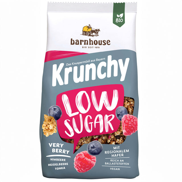 Bio Krunchy Low Sugar Very Berry, 375 g - YOGISHOP