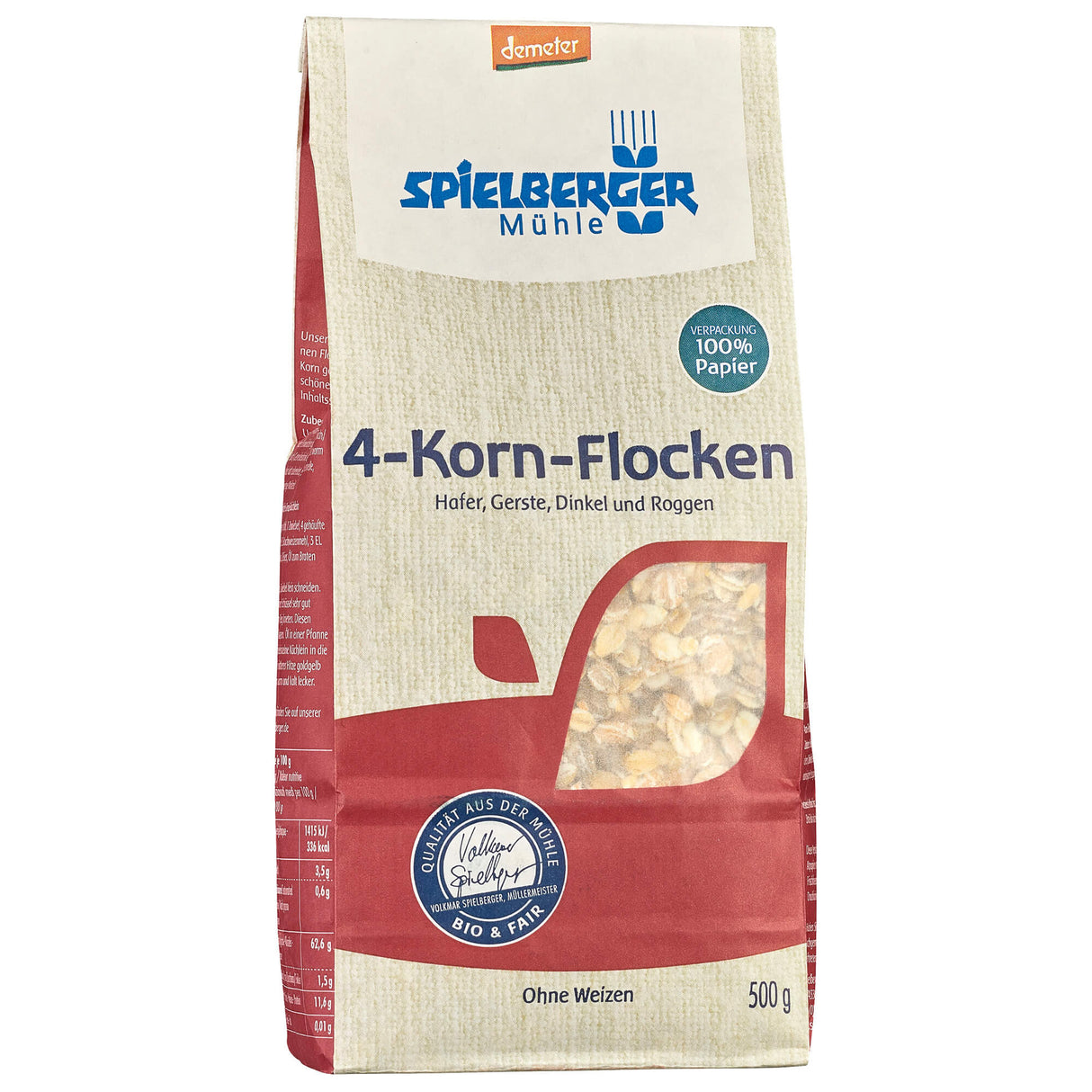 Bio 4 Kornflocken, 500 g - All-Bio Naturkost