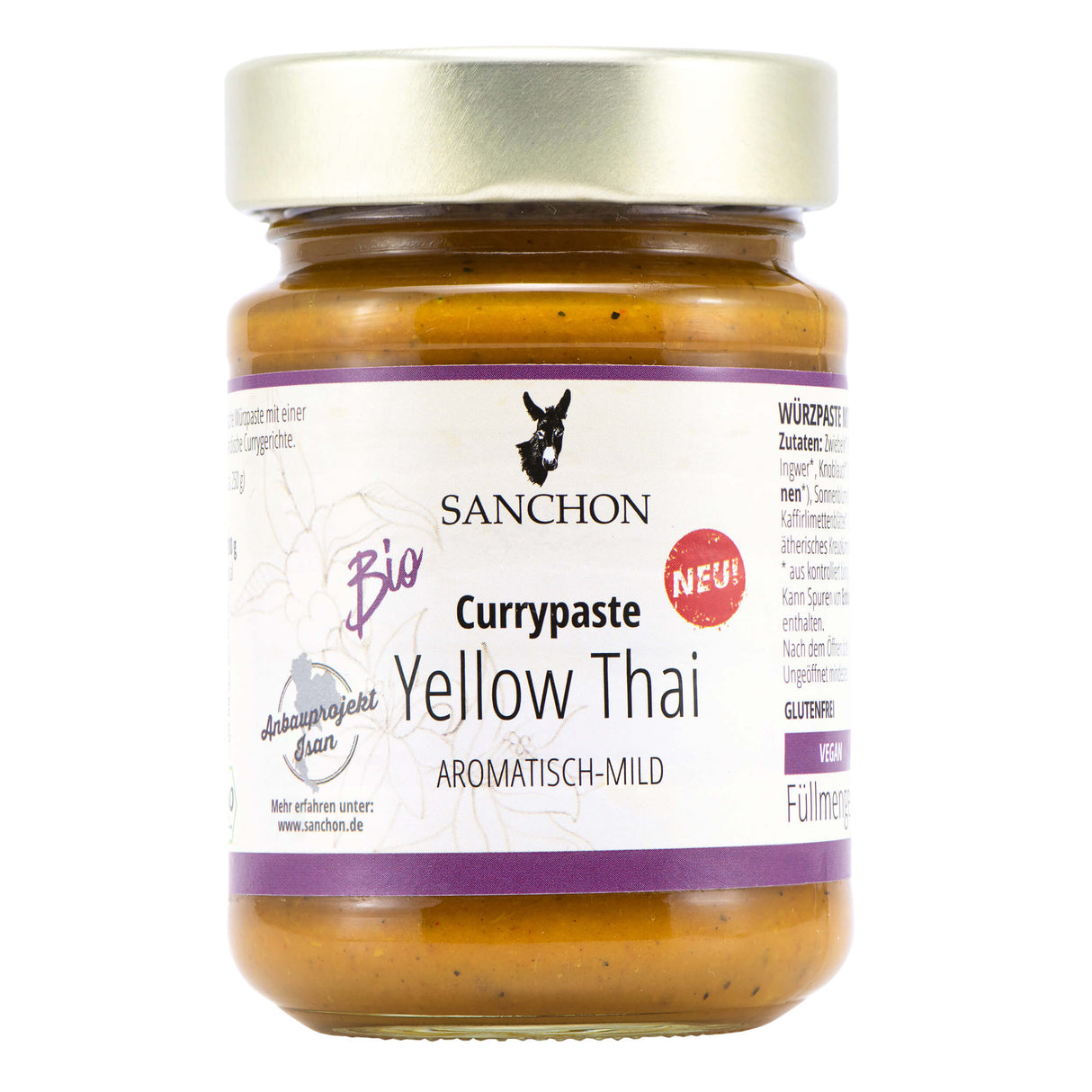 Bio Currypaste Yellow Thai, 190 g - All-Bio Naturkost