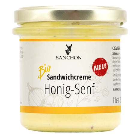 Bio Sandwichcreme Honig-Senf, 135 g - YOGISHOP