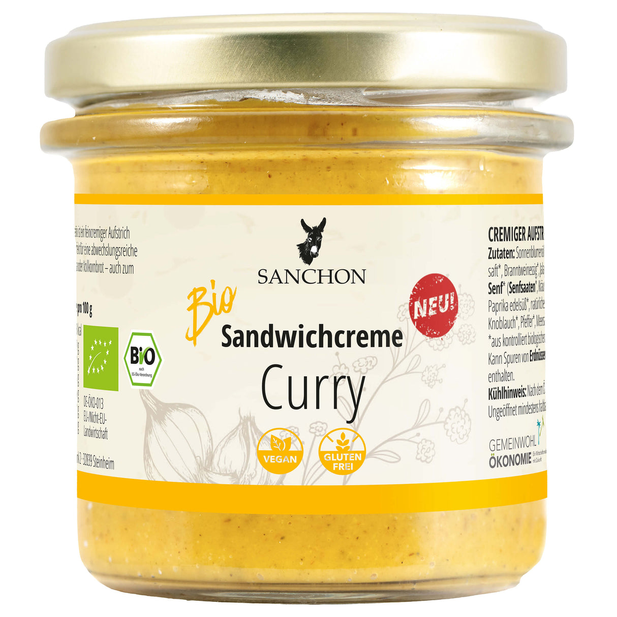 Bio Sandwichcreme Curry, 135 g