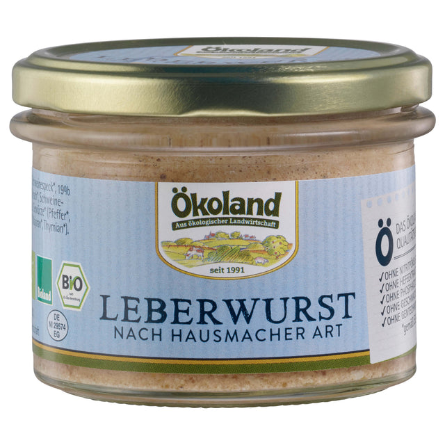 Bio Leberwurst nach Hausmacher Art, 160 g - All-Bio Naturkost