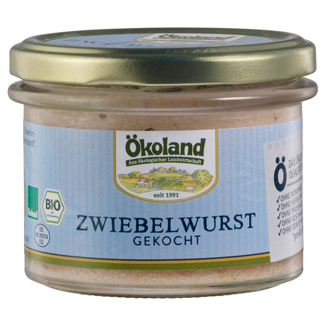 Bio Zwiebelwurst Gourmet-Qualität, gekocht, 160 g - All-Bio Naturkost