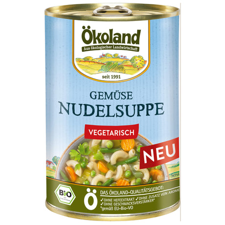 Bio Gemüse Nudelsuppe vegetarisch, 400 g - YOGISHOP