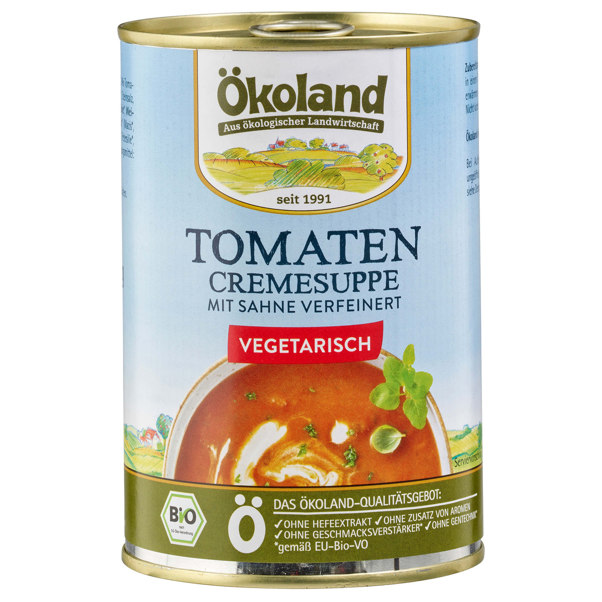 Bio Tomaten-Cremesuppe vegetarisch, 400 g - All-Bio Naturkost