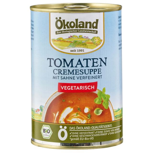 Bio Tomaten-Cremesuppe vegetarisch, 400 g - YOGISHOP