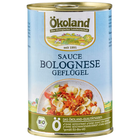 Bio Sauce Bolognese mit Geflügel, 400 g - YOGISHOP