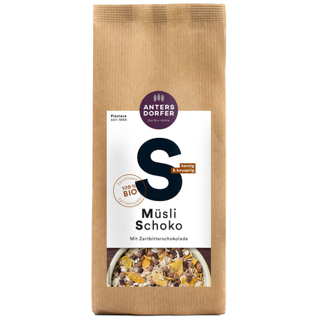 Bio Müsli Schoko mit Zartbitterschokolade, 375 g - YOGISHOP