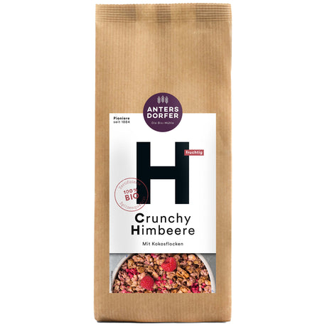 Bio Crunchy Himbeere mit Kokosflocken, 375 g - YOGISHOP