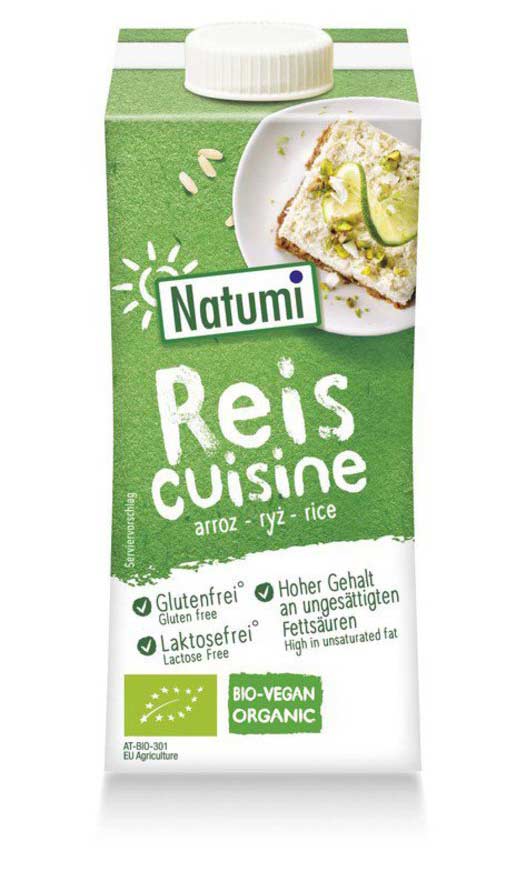 Bio Reis Cuisine Sahneersatz 8% Fett, 200 ml - All-Bio Naturkost