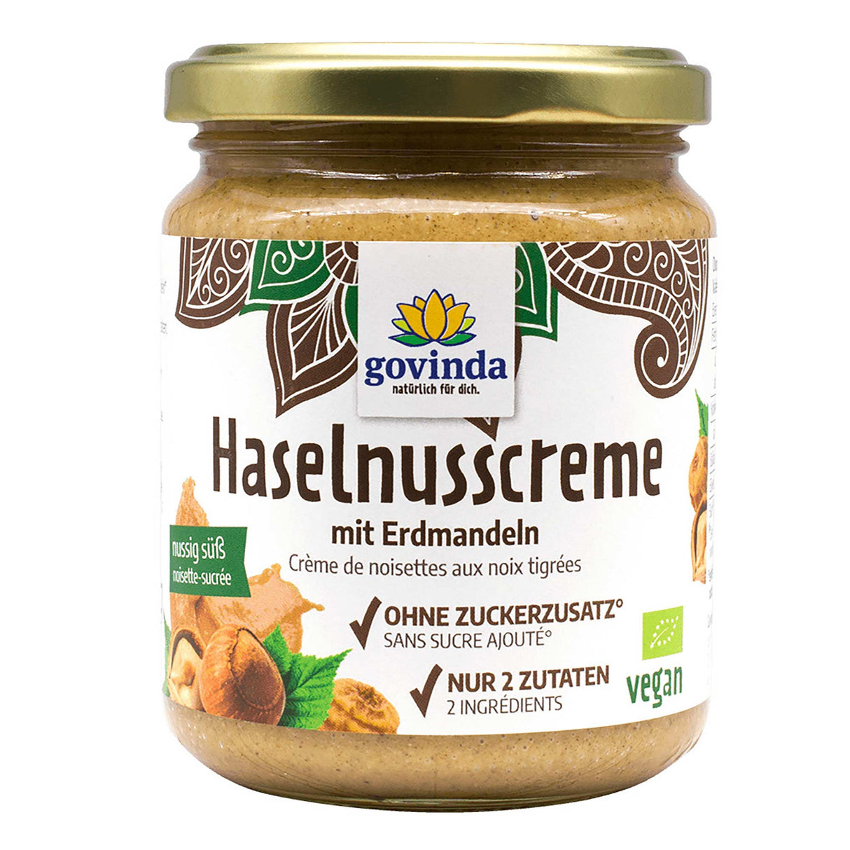 Haselnusscreme - ohne Zuckerzusatz, 250 g - YOGISHOP