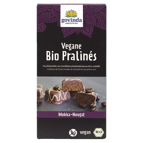 Bio Pralinés Mokka-Nougat, 70 g - YOGISHOP