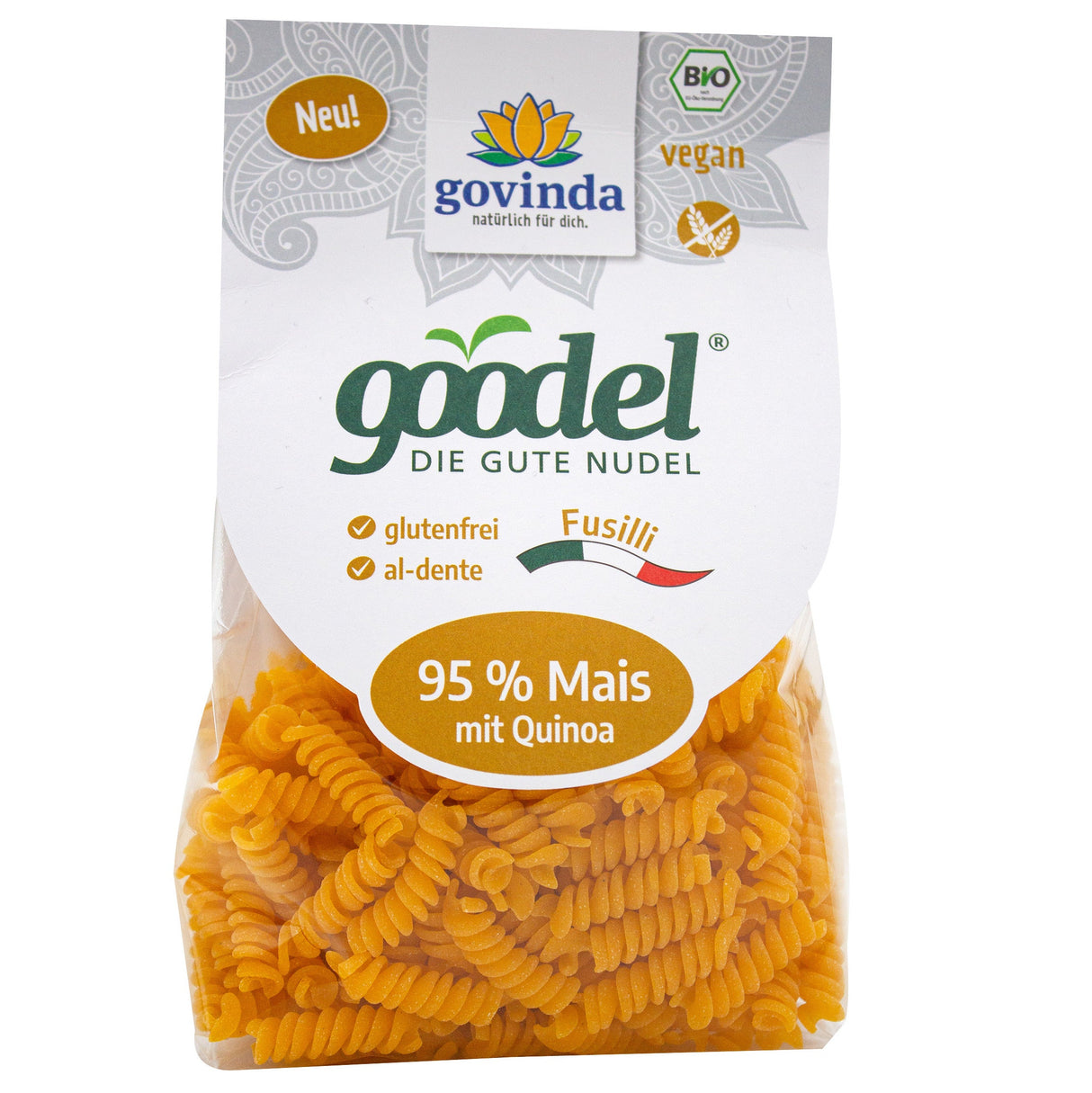 Organic Goodel Fussili Quinoa Corn, 250 g