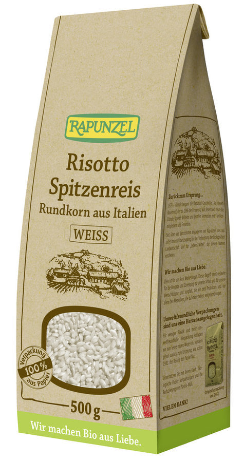 Bio Risotto Rundkorn Spitzenreis 'Ribe' weiß, 500 g