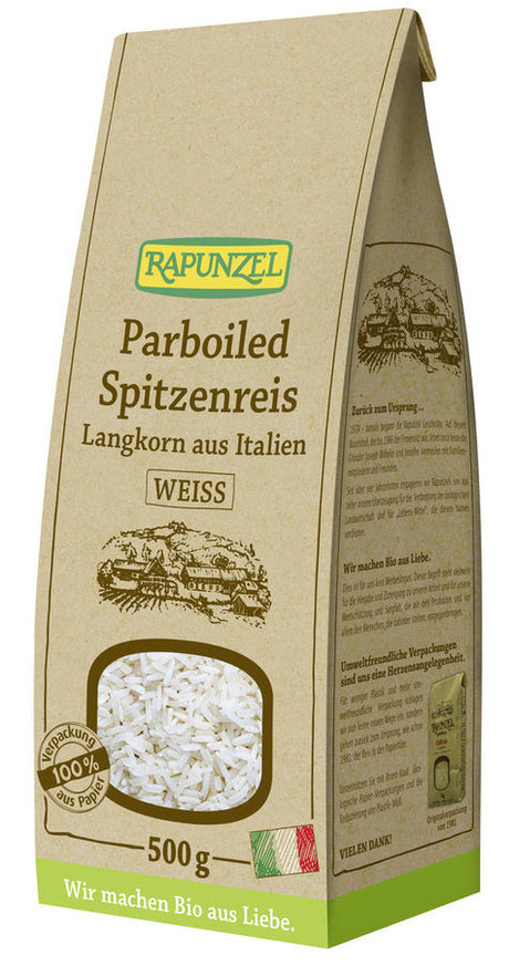 Bio Parboiled Spitzenreis Langkorn weiß, 500 g - All-Bio Naturkost