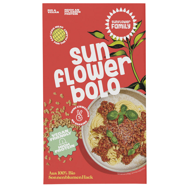 Bio Sonnenblumen Bolognese mit Gewürzmischung, 131 g - YOGISHOP